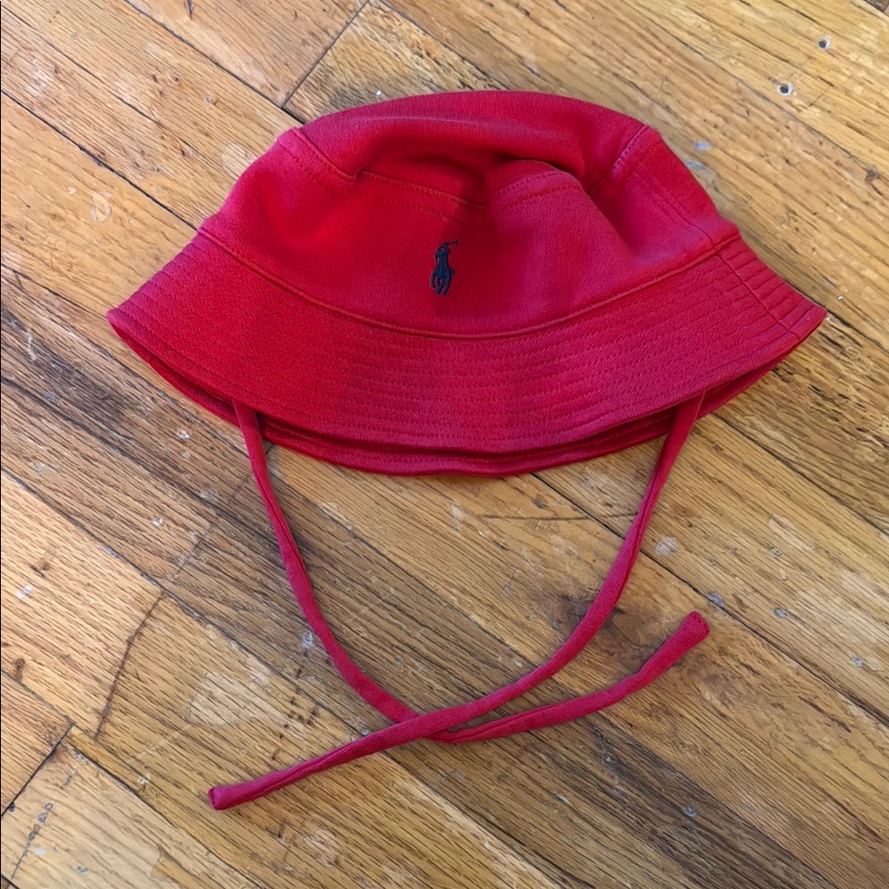 Red Polo Ralph Lauren Bucket Hat